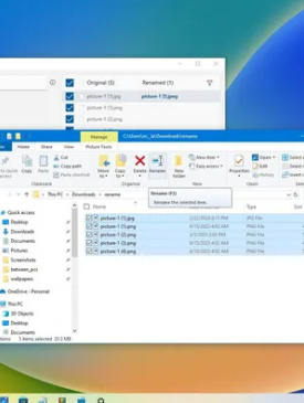 How to batch rename multiple files on Windows 10