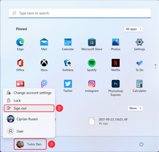 6 ways to sign out of Windows 11