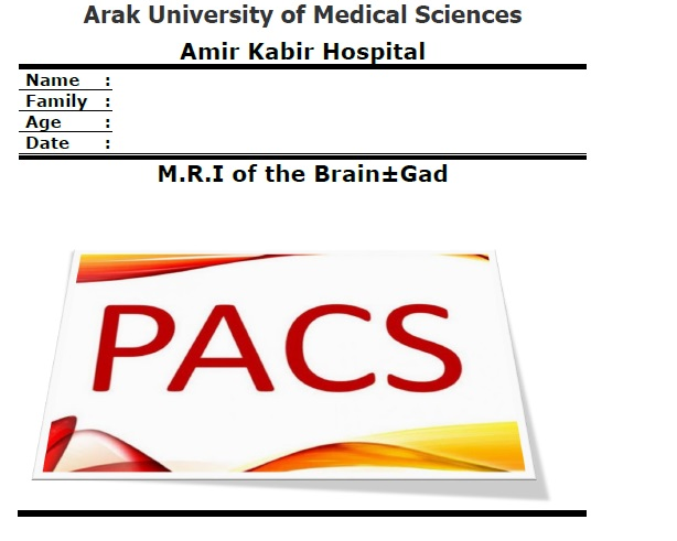 Pursue the establishment of electronic reports of medical images in all medical centers of Arak city