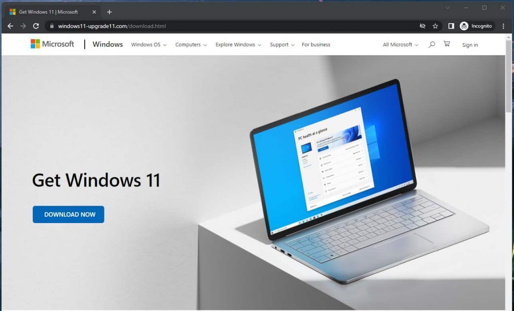 Beware of Fake Windows 11 Update Delivering Malware