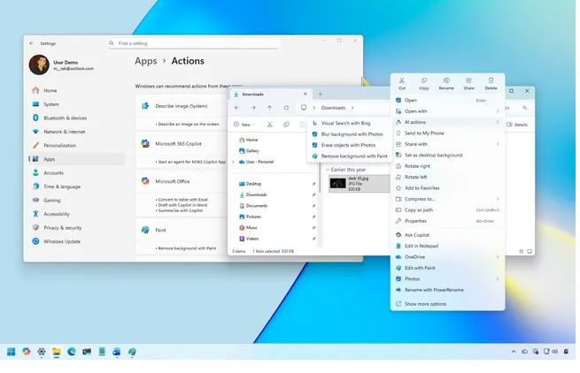 Confused by Windows 11’s new AI actions? Here’s what they do and how to manage them