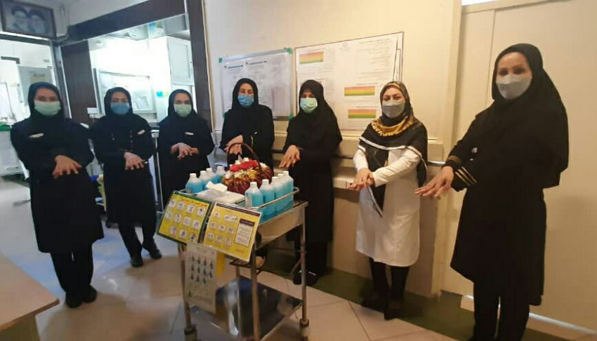 روز جهانی بهداشت دست در بیمارستان طالقانی