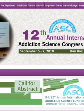 12th International Congress on Addiction science