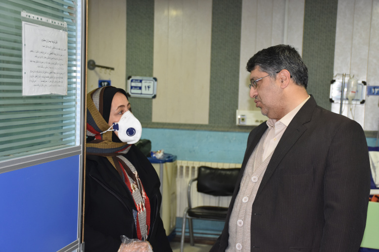 بازدید سرزده دکتر کریمی نماینده مجلس شورای اسلامی از بیمارستان