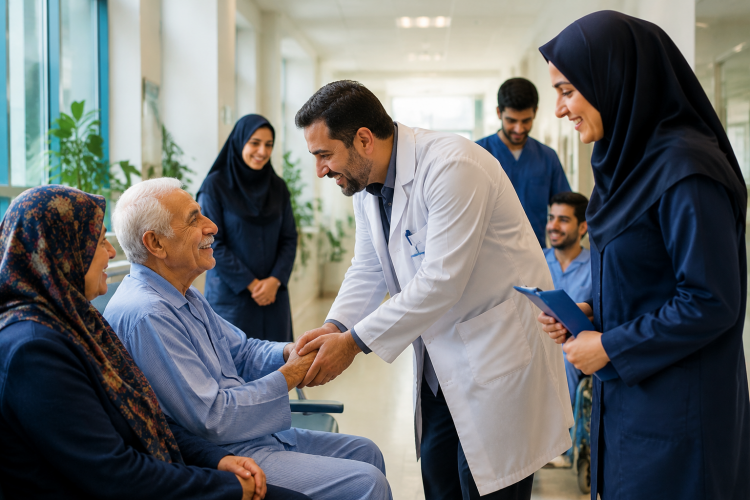 لبخند رضایت بیماران؛ بزرگترین پاداش کادر درمان بیمارستان حضرت ولیعصر (عج)