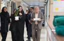 دیدار دکتر حسین بختیاری، دکتر اشرف جواهری مشاور امور بانوان نماینده ولی فقیه در استان مرکزی و محمد مهدی همتی رییس مجمع خیرین بیمارستان با پرستاران مرکز آموزشی درمانی آیت الله خوانساری به مناسبت روز پرستار