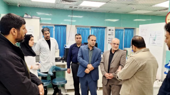 بازدید مسئول ستاد نوروزی دانشگاه علوم پزشکی اراک از بیمارستان امام علی(ع) کمیجان