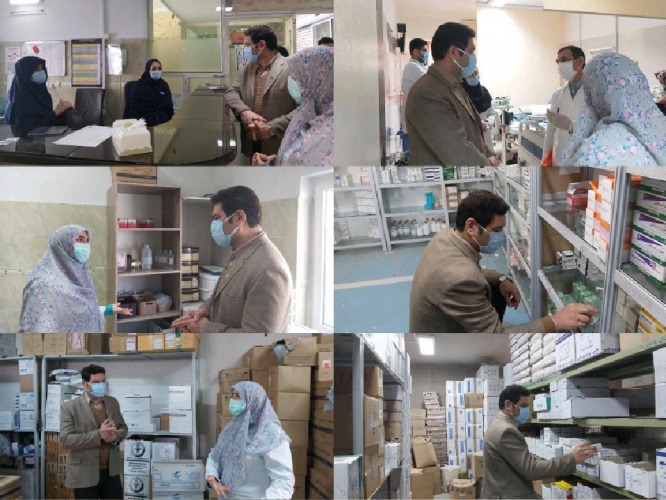 بازدید سرزده معاون غذا و دارو از داروخانه بیمارستان امیرکبیر اراک