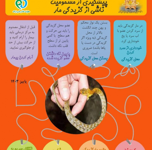 پیشگیری از مسمومیت ناشی از گزیدگی جانوران سمی