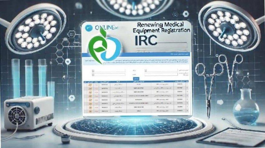 پیاده سازی فرآیند تمدید IRC تجهیزات و ملزومات پزشکی