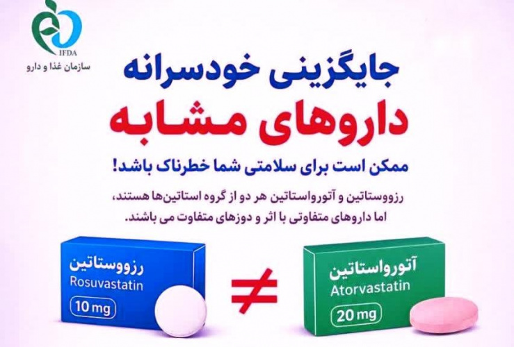 جایگزینی خوسرانه داروهای مشابه ممکن است برای سلامتی شما خطرناک باشد !