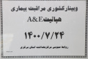 وبینار وزارتی مراقبت بیماری هپاتیت، سالن جلسات مرکز بهداشت استان مرکزی، ۲۴ مهر ماه