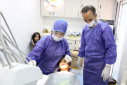 استقرار کلینیک سیار دندانپزشکی در مرکز خدمات جامع سلامت روستای وفس شهرستان کمیجان