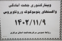 وبینار کشوری جهت آمادگی واکسن های پنوموکوک و روتاویروس ، سالن جلسات مرکز بهداشت استان مرکزی، ۹ بهمن ماه