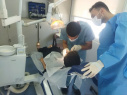 استقرار کلینیک سیار دندانپزشکی معاونت بهداشت استان در اردوی جهادی شهرستان خمین