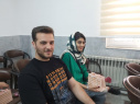 تجلیل از جوانان در حال آموزش هنگام ازدواج و مادران باردار در مرکز پیله‌وری به مناسبت هفته جوانی جمعیت