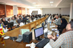 جلسه بررسی راهکارهای کاهش و کنترل آلاینده های هوای محیط کار ، سالن جلسات مرکز بهداشت استان مرکزی، ۱۱ شهریور ماه