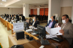 جلسه ارائه گزارش عملکرد و هماهنگی پیشگیری و کنترل بیماری کرونا ویروس، سالن جلسات مرکز بهداشت استان مرکزی، ۱۶ اردیبهشت ماه