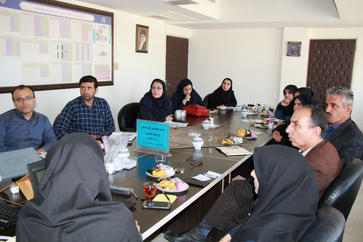 جلسه هماهنگی کارشناسان ارزیابی گسترش، مرکز بهداشت استان مرکزی، ۱۰ مهر ماه
