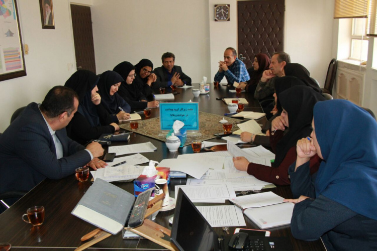 جلسه پدافند غیرعامل و زیر کار گروه بهداشت در حوادث و بلایا،مرکز بهداشت استان مرکزی،۲۱مهرماه