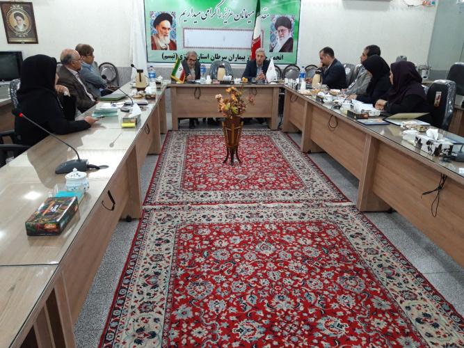 جلسه مرکز بهداشت استان مرکزی با انجمن حمایت از بیماران سرطانی، ۲۷ فروردین ماه