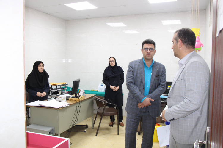 بازدید از مرکز خدمات جامع سلامت شهری حسینی ، ۲۳ تیر ماه