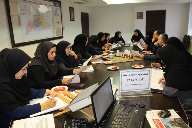 برگزاری کمیته تولید استاندارد رسانه ، سالن جلسات مرکز بهداشت استان مرکزی ، ۱۴ دی ماه