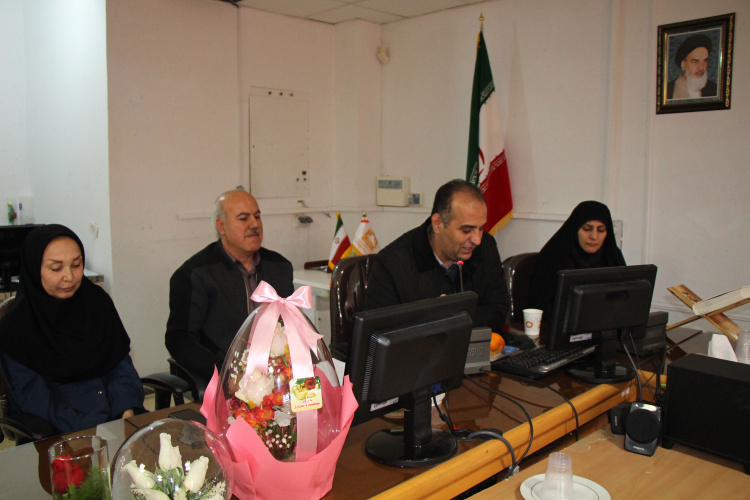 مراسم بازنشستگی خانم موسوی، سالن جلسات مرکز بهداشت استان مرکزی، ۲۹ بهمن ماه