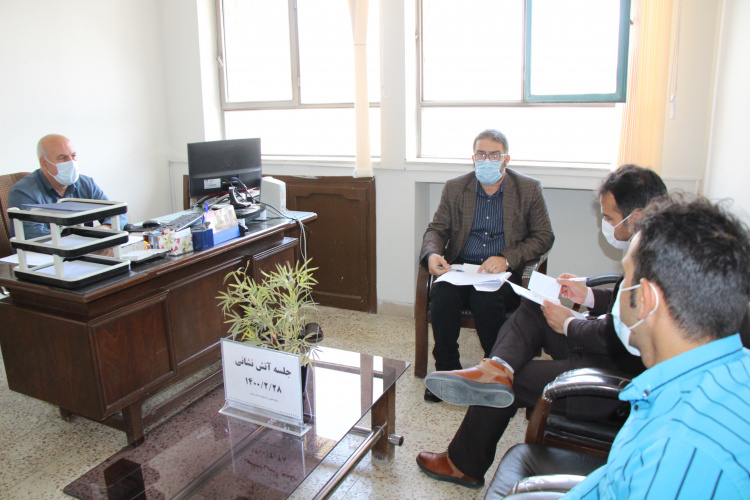 جلسه آتش نشانی، سالن جلسات مرکز بهداشت استان مرکزی، ۲۸ اردیبهشت ماه