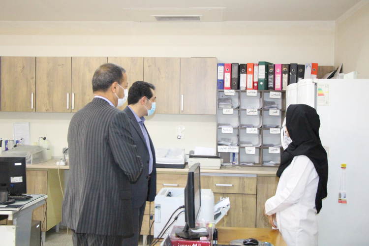بازدید دکتر امانی سرپرست دانشگاه علوم پزشکی استان مرکزی از معاونت بهداشتی، ۱۲ مهر ماه