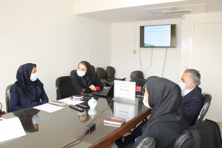 جلسه کارگروه اجرایی برنامه سلامت روان کادر بهداشت و درمان، سالن جلسات مرکز بهداشت استان مرکزی، ۲ آذر ماه