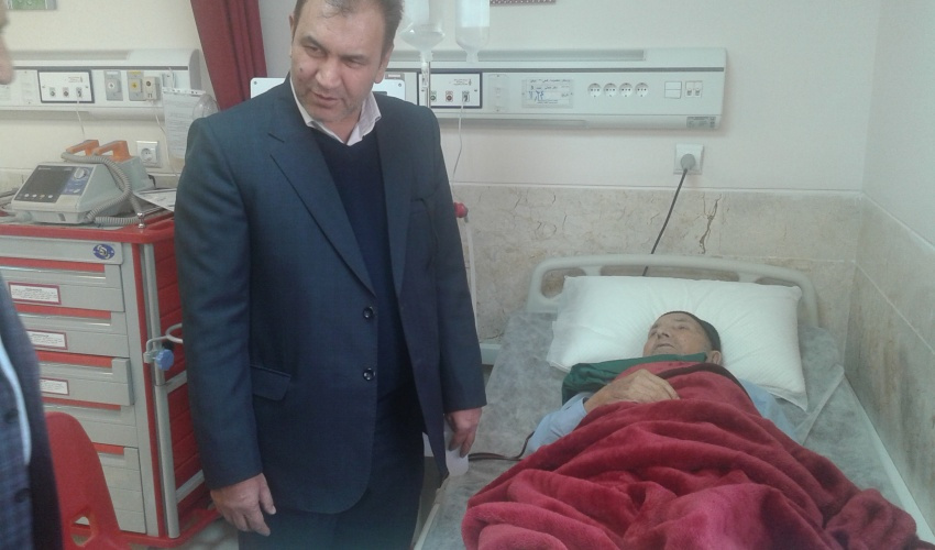 پذیرش بیمار مهمان در شهرستان فراهان در بخش دیالیز و رضایت ایشان از نحوه خدمت رسانی پرسنل بیمارستان