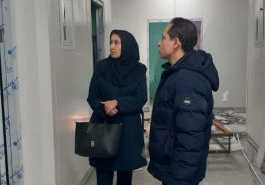 بازدید  معاون درمان از بیمارستان جدیدالاحداث سینا رضایی آشتیانی