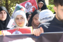 تجمع دانشجویان و مسئولین دانشگاه علوم پزشکی اراک در محکومیت بمباران بیمارستان المعمدانی نوار غزه