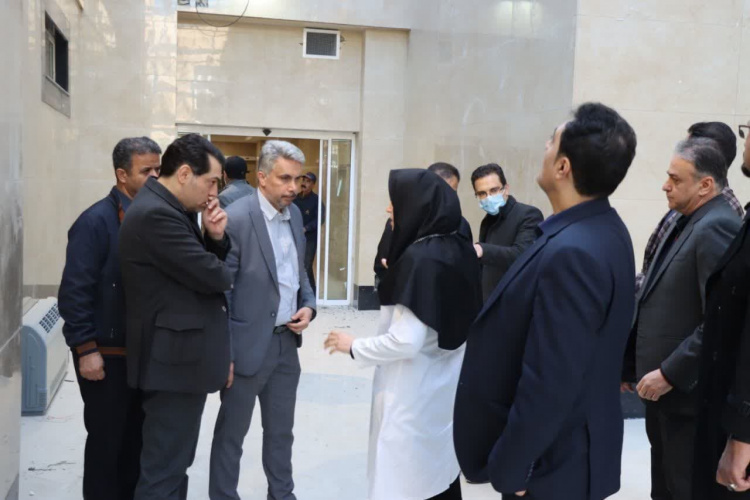 بازدید دکتر امانی از آخرین وضعیت پروژه فاز سوم خیرساز بیمارستان آیت الله خوانساری