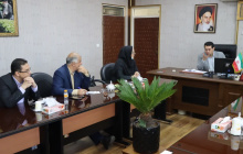 تبادل نظر دکتر امانی رییس دانشگاه علوم پزشکی اراک و مشاوران و رییس دانشکده دندانپزشکی در خصوص انتقال این دانشکده به مکان جدید