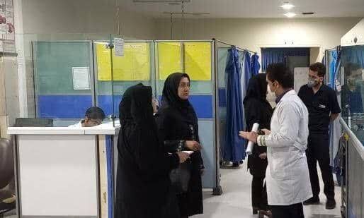 بازدید سرپرست معاونت درمان دانشگاه علوم پزشکی از بخش های مختلف بیمارستان امیرالمومنین(ع)