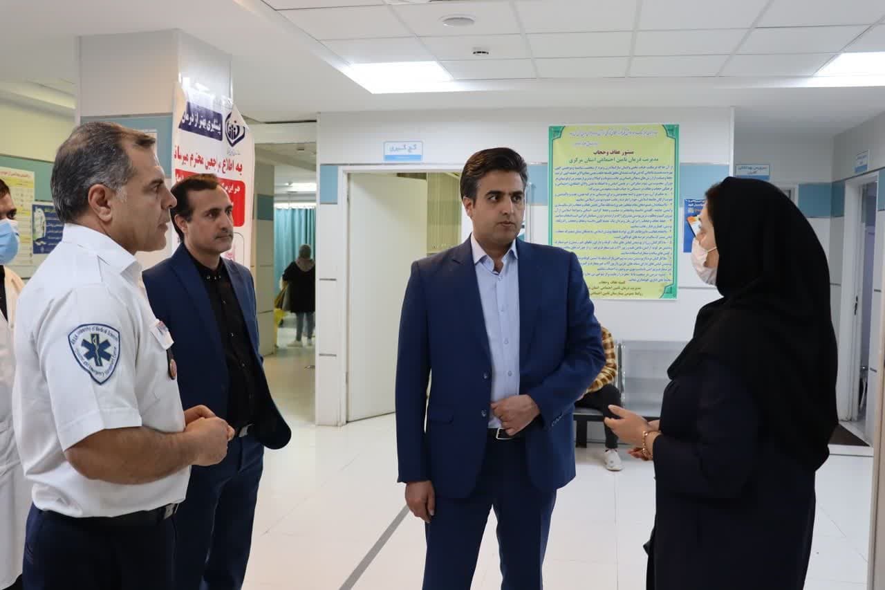 بازدید نوروزی معاون درمان دانشگاه علوم پزشکی اراک از حوزه سلامت شازند +فیلم