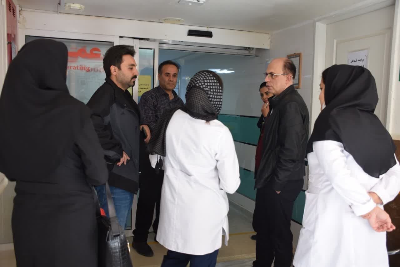 بازدید جانشین رییس دانشگاه علوم پزشکی اراک از بیمارستان امام علی(ع) شهرستان کمیجان
