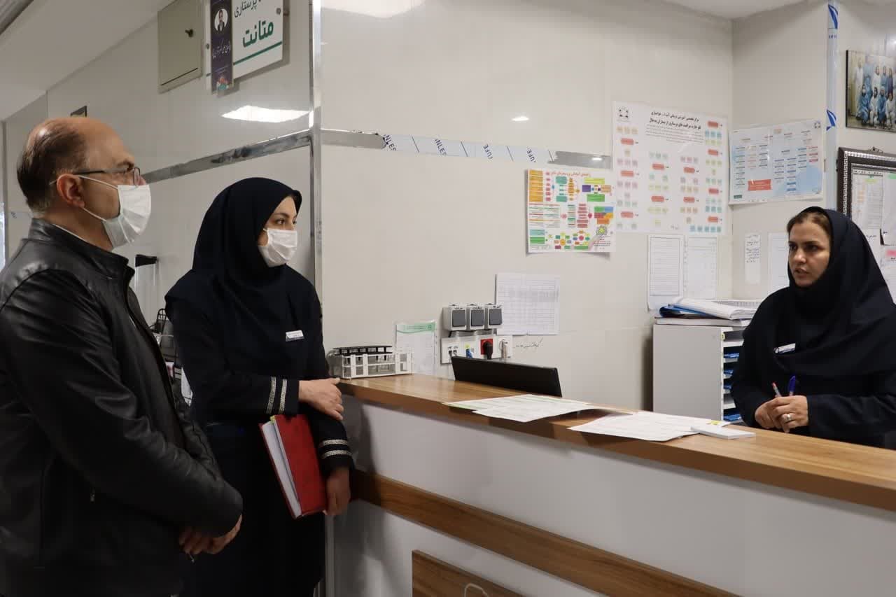 رصد روند خدمت‌رسانی در ایام نوروز با بازدید از بخش‌های بیمارستان آیت الله خوانساری