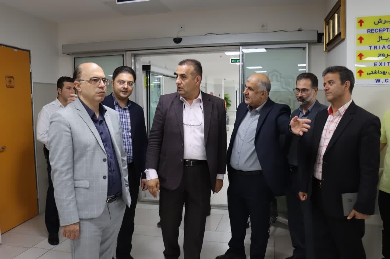 بازدید رئیس دانشگاه علوم پزشکی اراک از بخش‌های مختلف بیمارستان حضرت ولیعصر(عج)