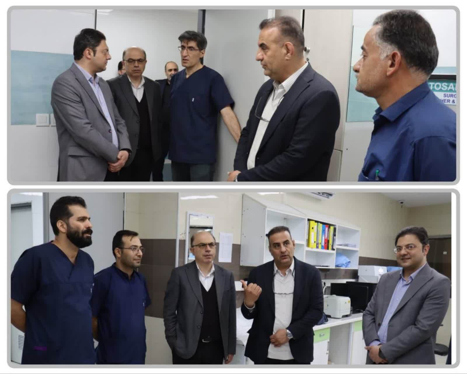 بازدید رئیس دانشگاه علوم پزشکی اراک از مرکز آموزشی درمانی حضرت ولیعصر(عج)