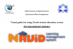 Visual guide for using Navid virtual education system for international students