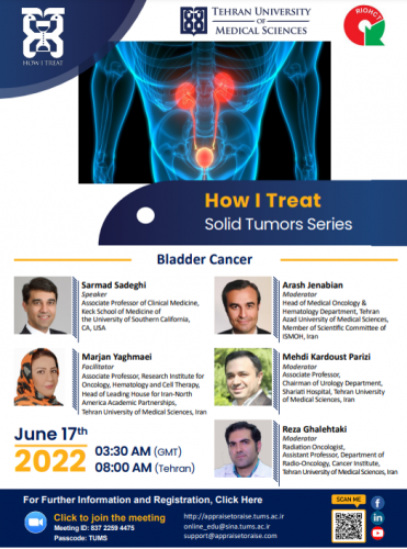 &quot; Specialized Webinar How I Treat Solid Tumors Untitled :&quot; Bladder Cancer